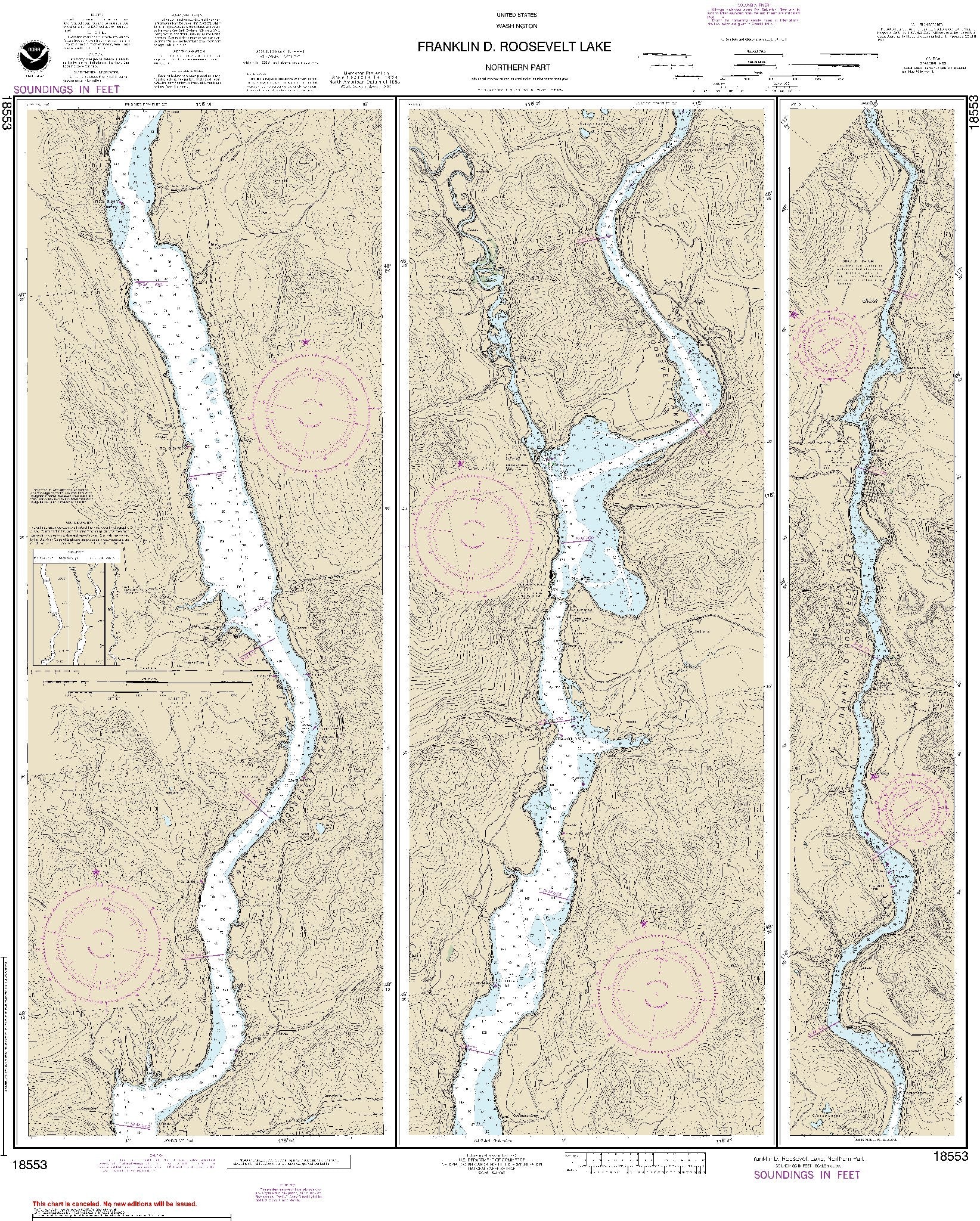 Franklin D. Roosevelt Lake - Northern Part (18553) by NOAA