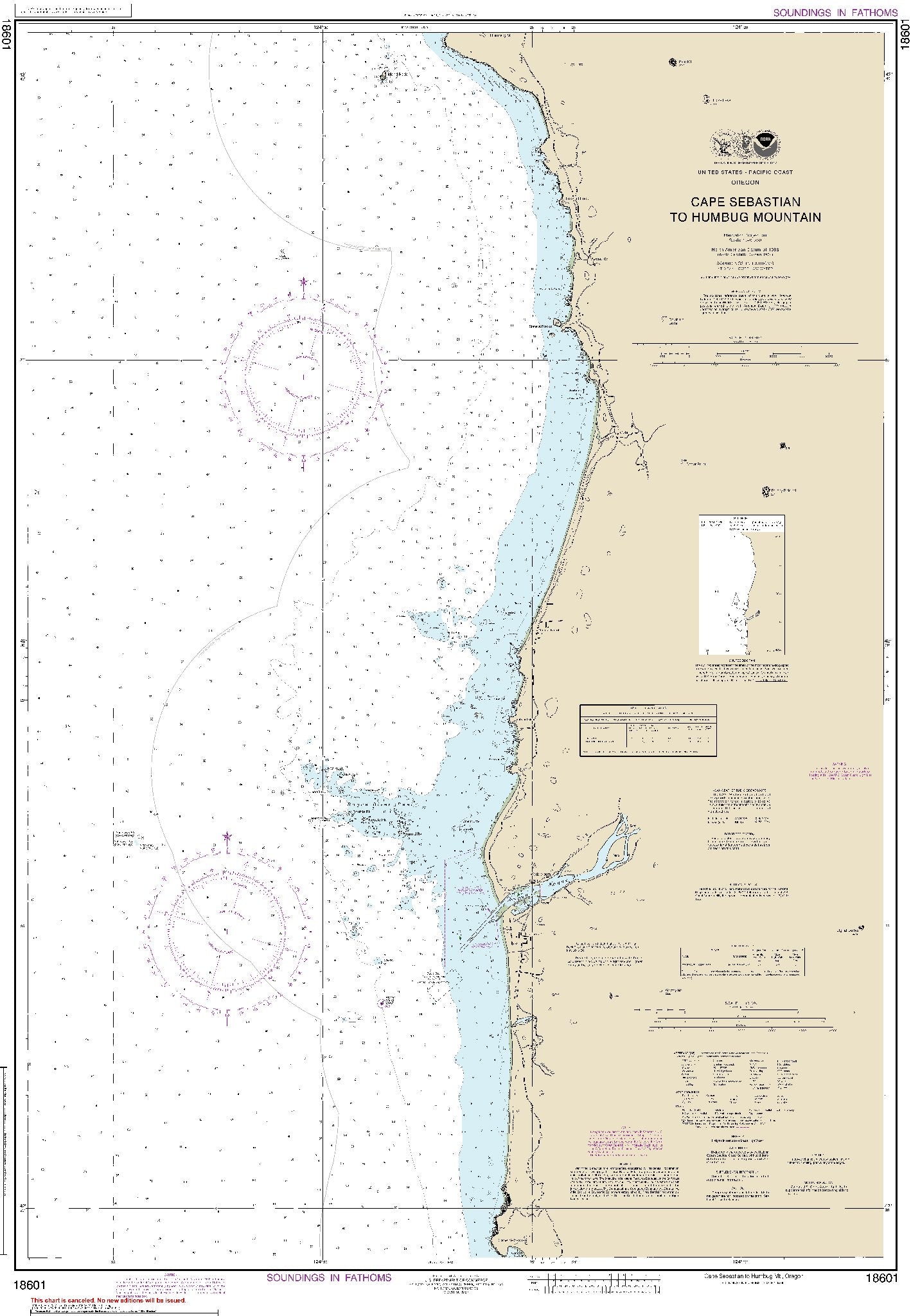 Cape Sebastian to Humbug Mountain, Oregon (18601) by NOAA