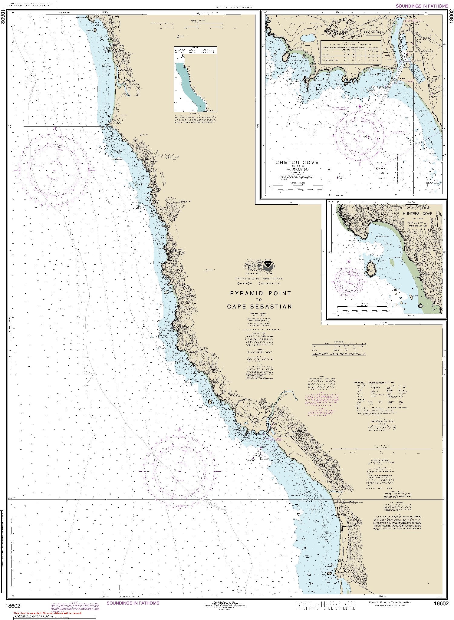 Pyramid Point to Cape Sebastian (18602) by NOAA