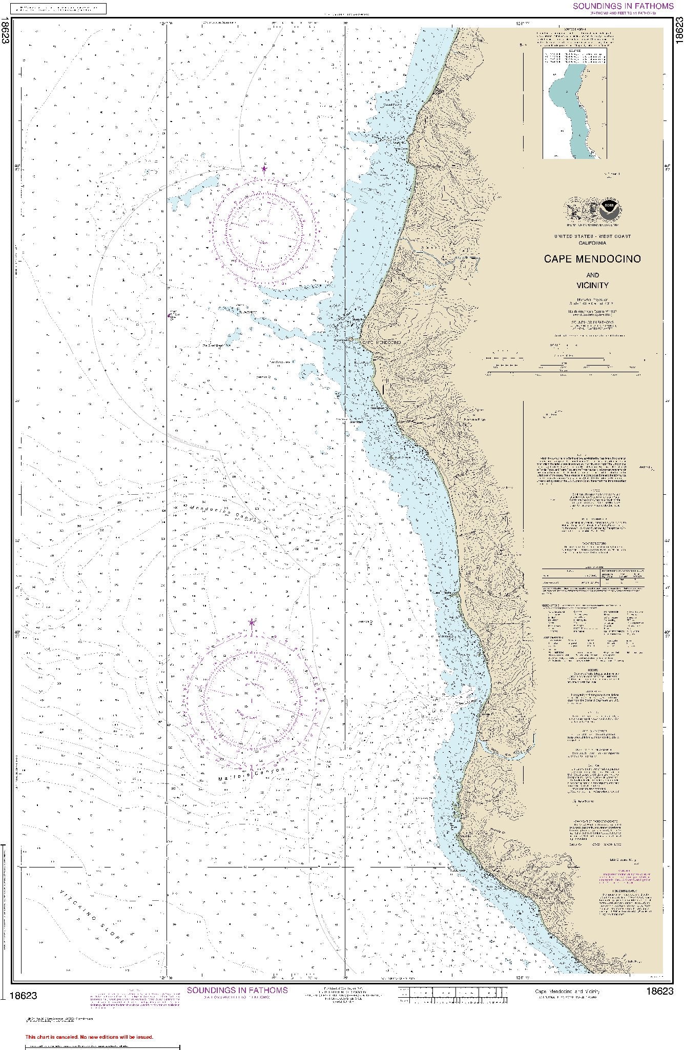 Cape Mendocino and Vicinity (18623) by NOAA