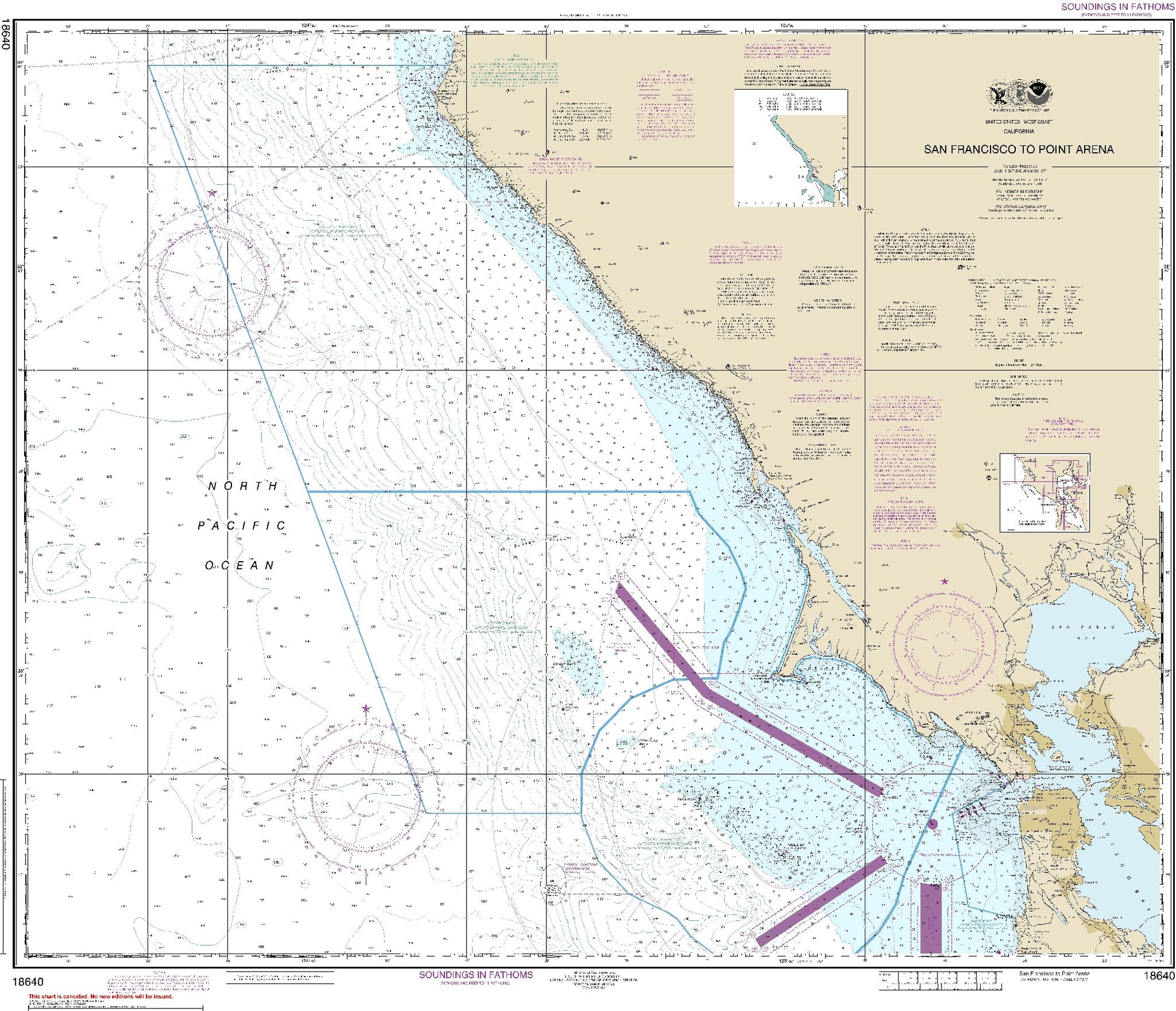San Francisco to Point Arena (18640) by NOAA