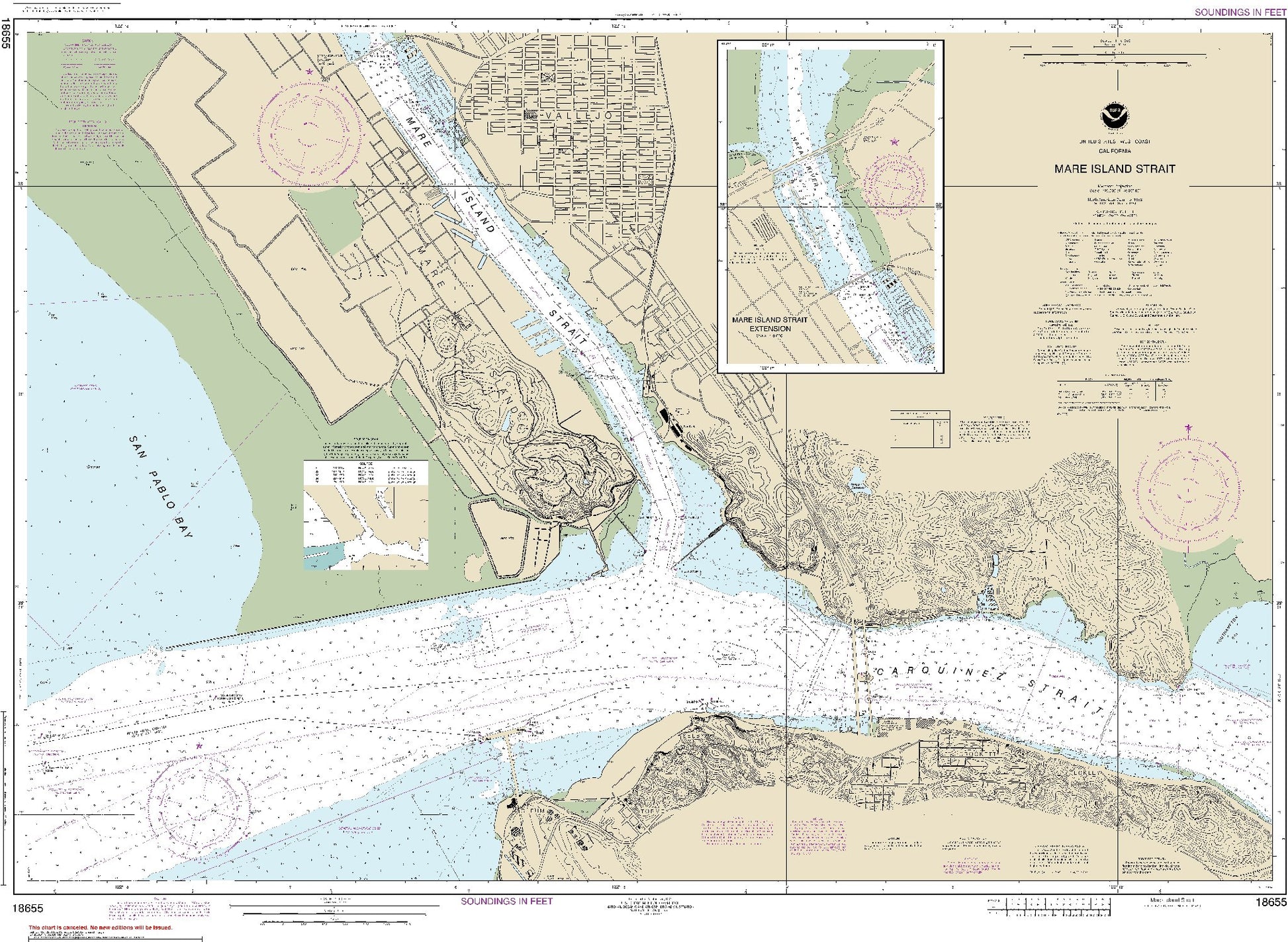Mare Island Strait with Extension (18655) by NOAA