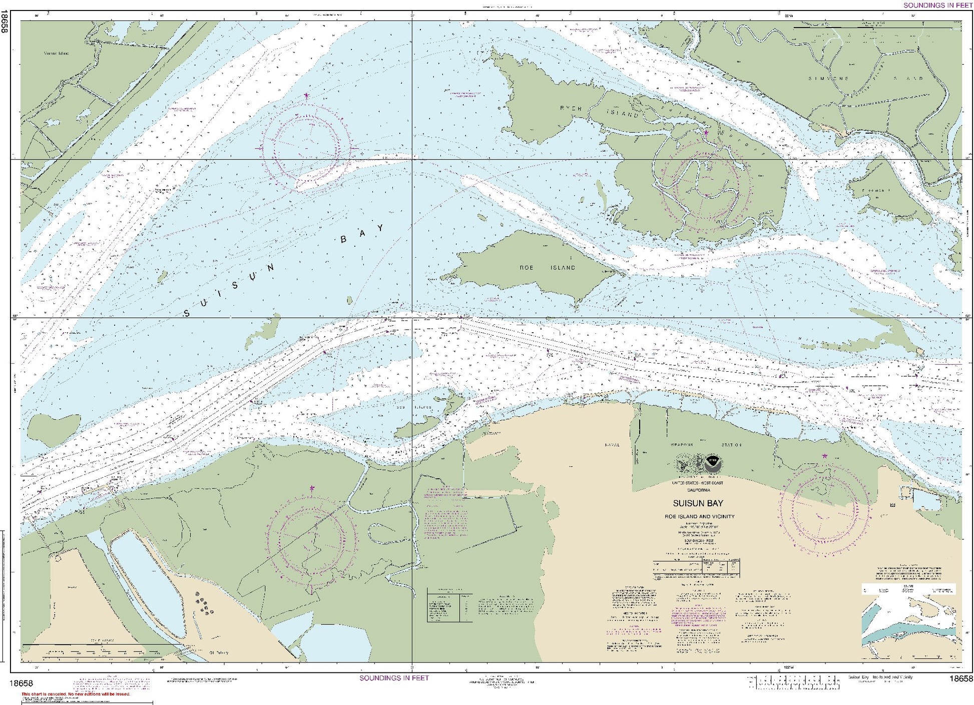Suisun Bay - Roe Island and Vicinity (18658) by NOAA
