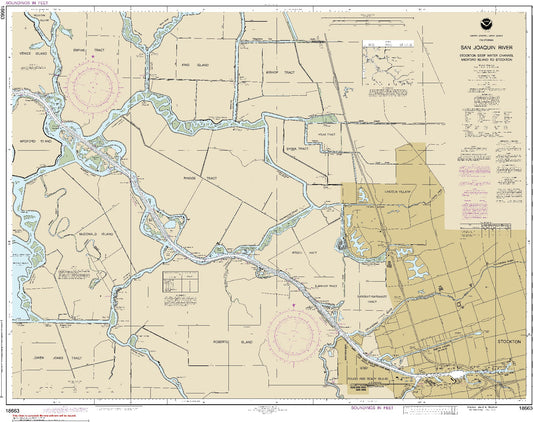 San Joaquin River - Stockton Deep Water Channel, Medford Island to Stockton (18663) by NOAA