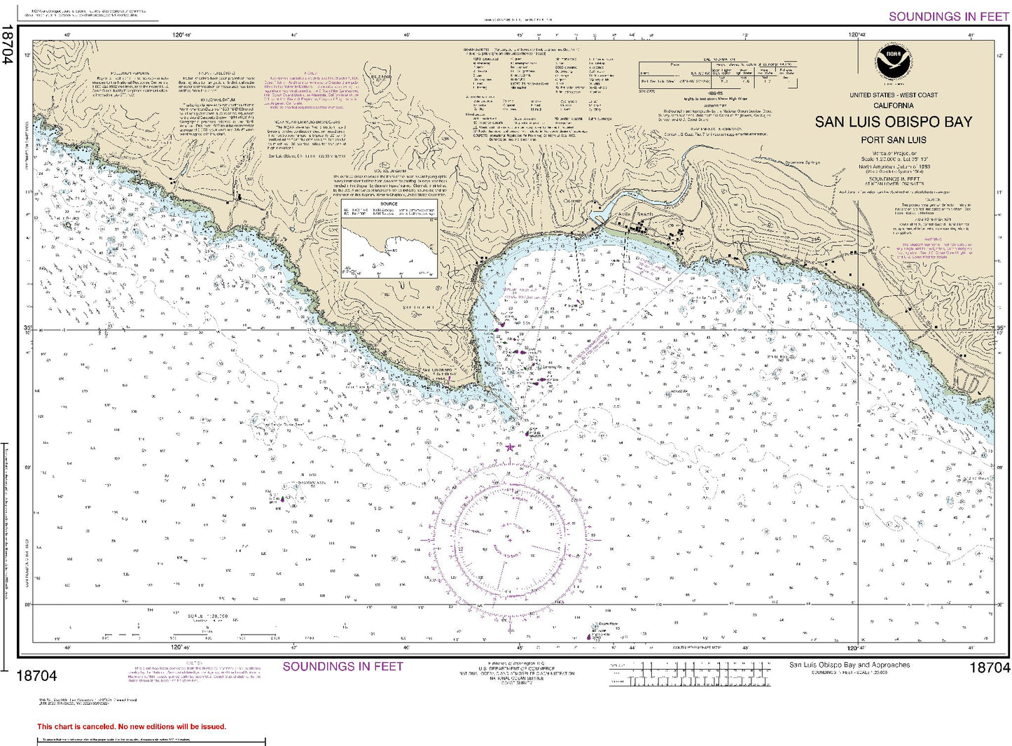 San Louis Obispo Bay - Port San Louis (18704) by NOAA