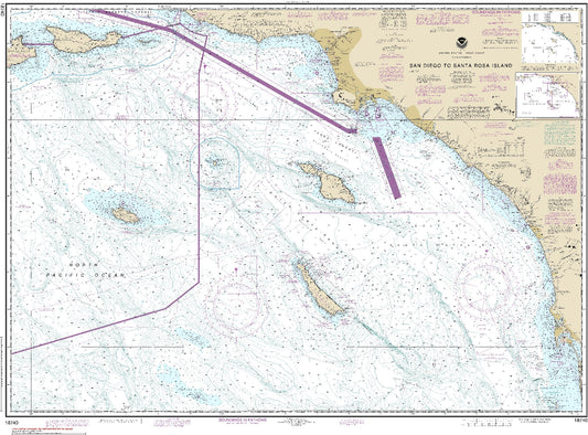 San Diego to Santa Rosa Island (18740) by NOAA