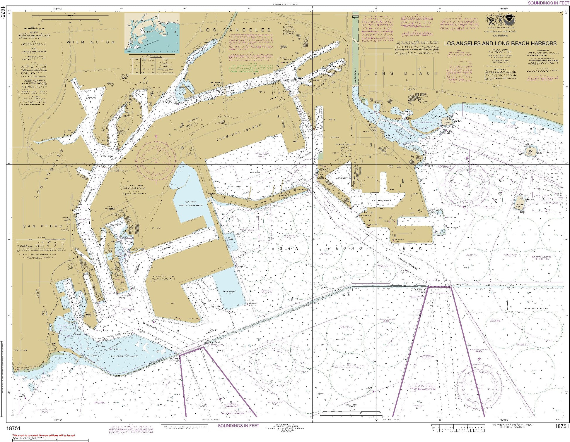 Los Angeles and Long Beach Harbors (18751) by NOAA