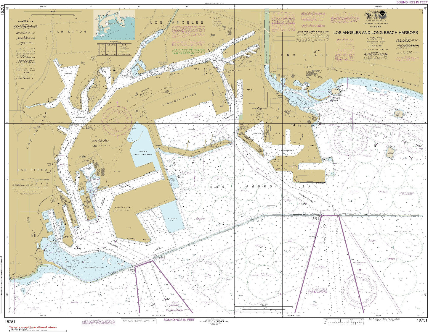 Los Angeles and Long Beach Harbors (18751) by NOAA