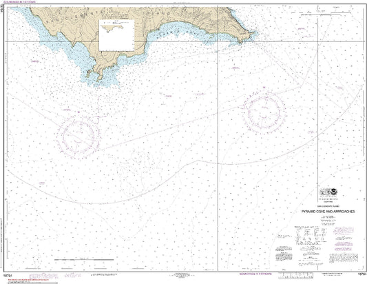 Pyramid Cove and Approaches (18764) by NOAA