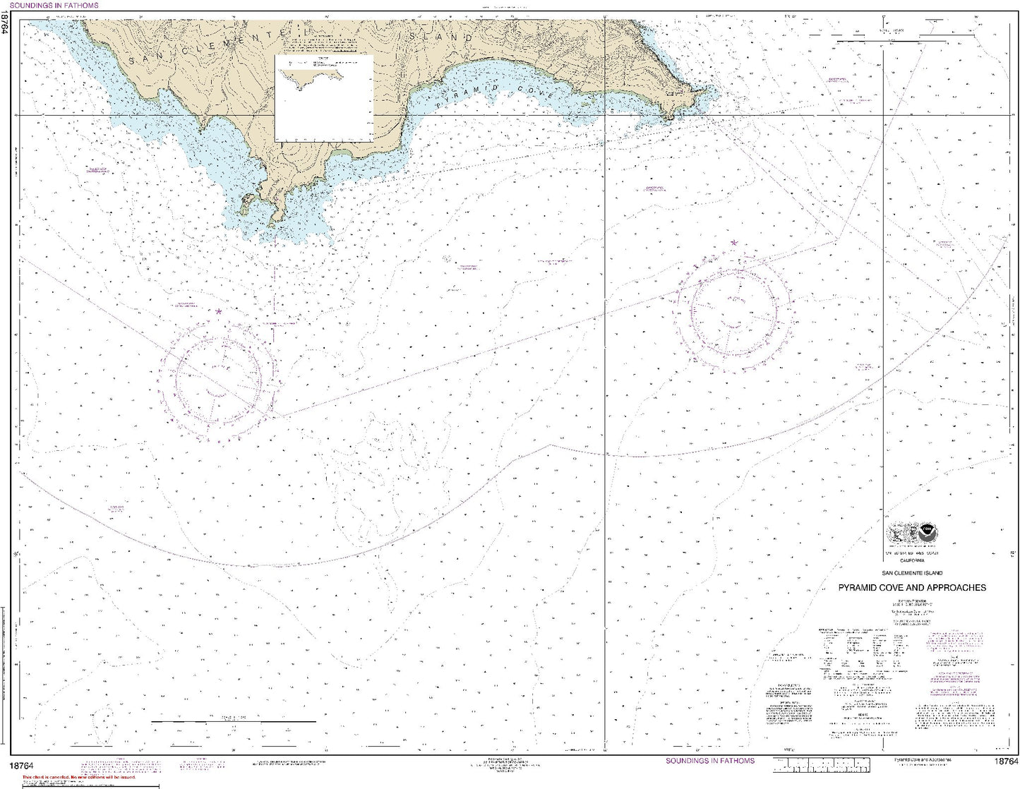 Pyramid Cove and Approaches (18764) by NOAA