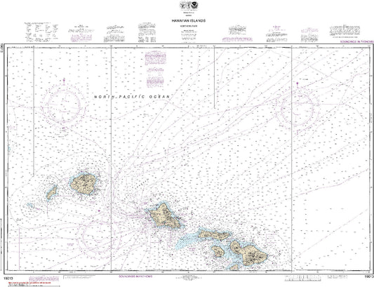 Hawai'ian Islands - Northern Part (19013) by NOAA