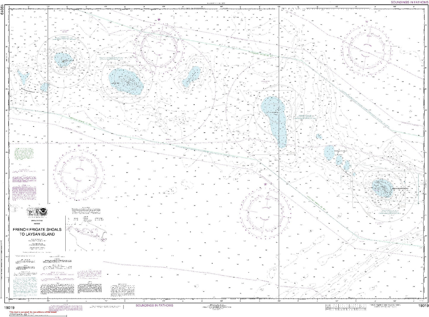 French Frigate Shoals to Laysan Island (19019) by NOAA