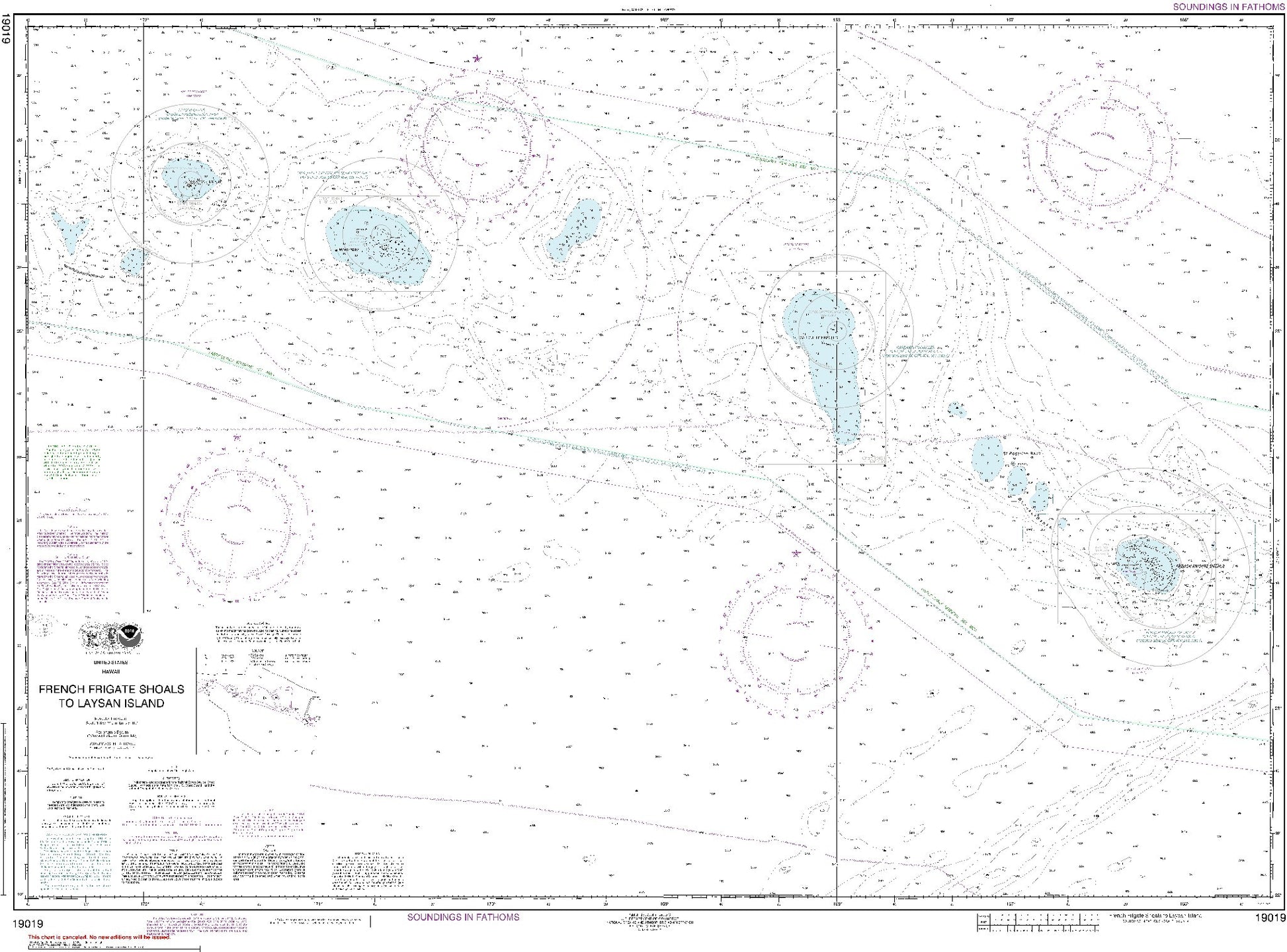 French Frigate Shoals to Laysan Island (19019) by NOAA