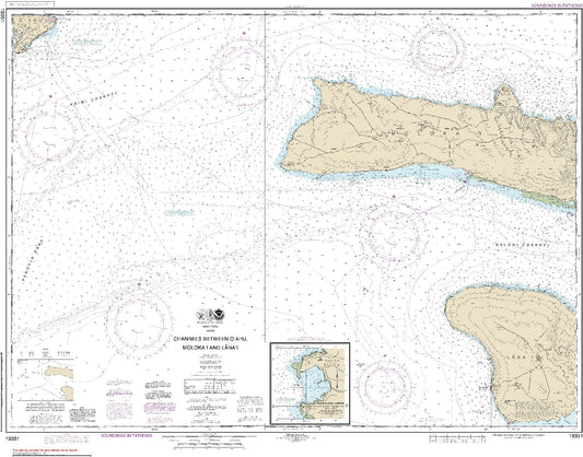 Channels Between O'Ahu, Moloka'I and Lana'I (19351) by NOAA