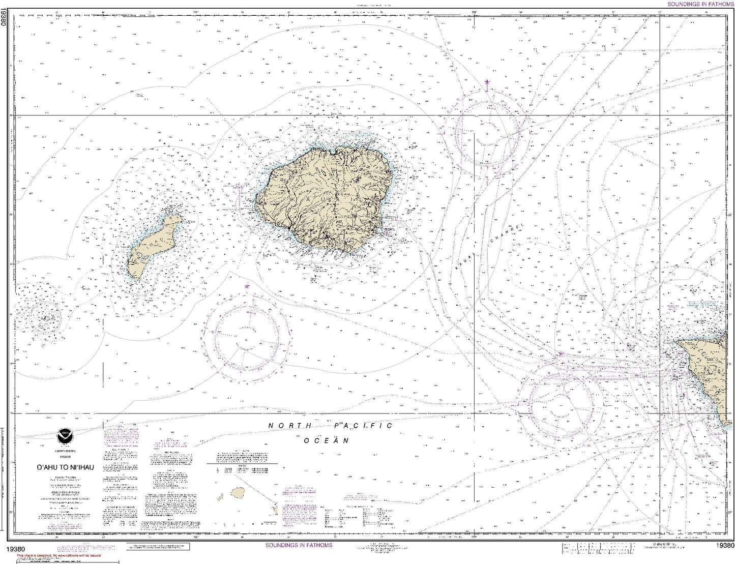 O'Ahu to Ni'Ihau (19380) by NOAA