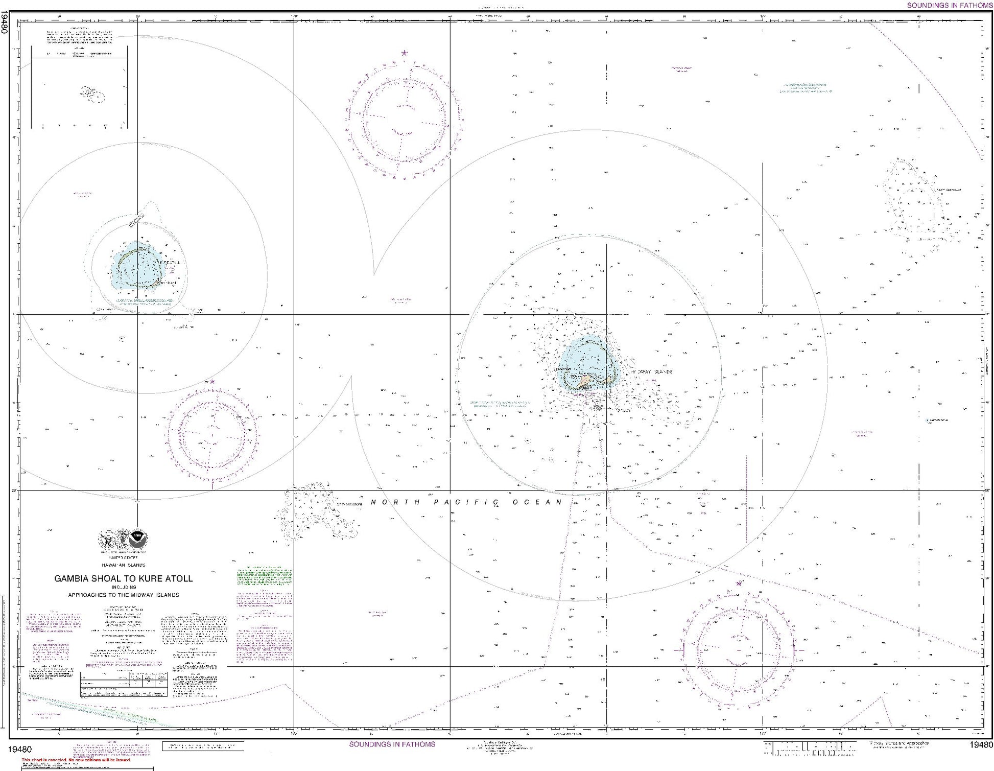 Midway Islands and Approaches (19480) by NOAA