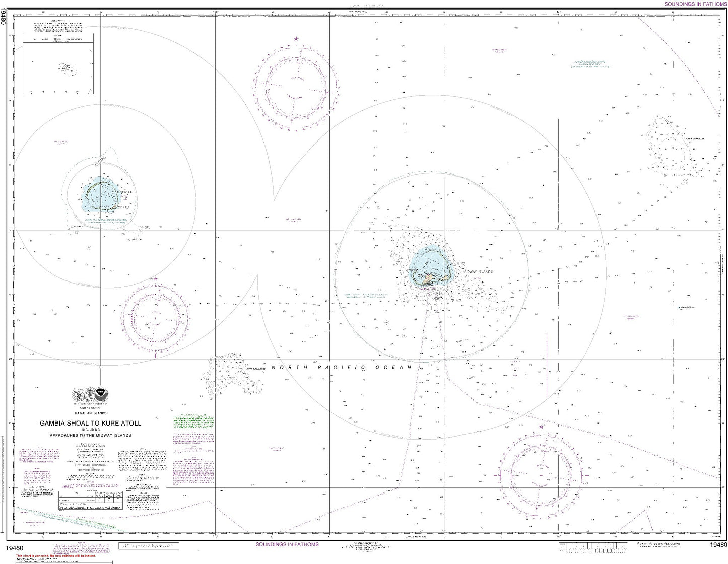 Midway Islands and Approaches (19480) by NOAA