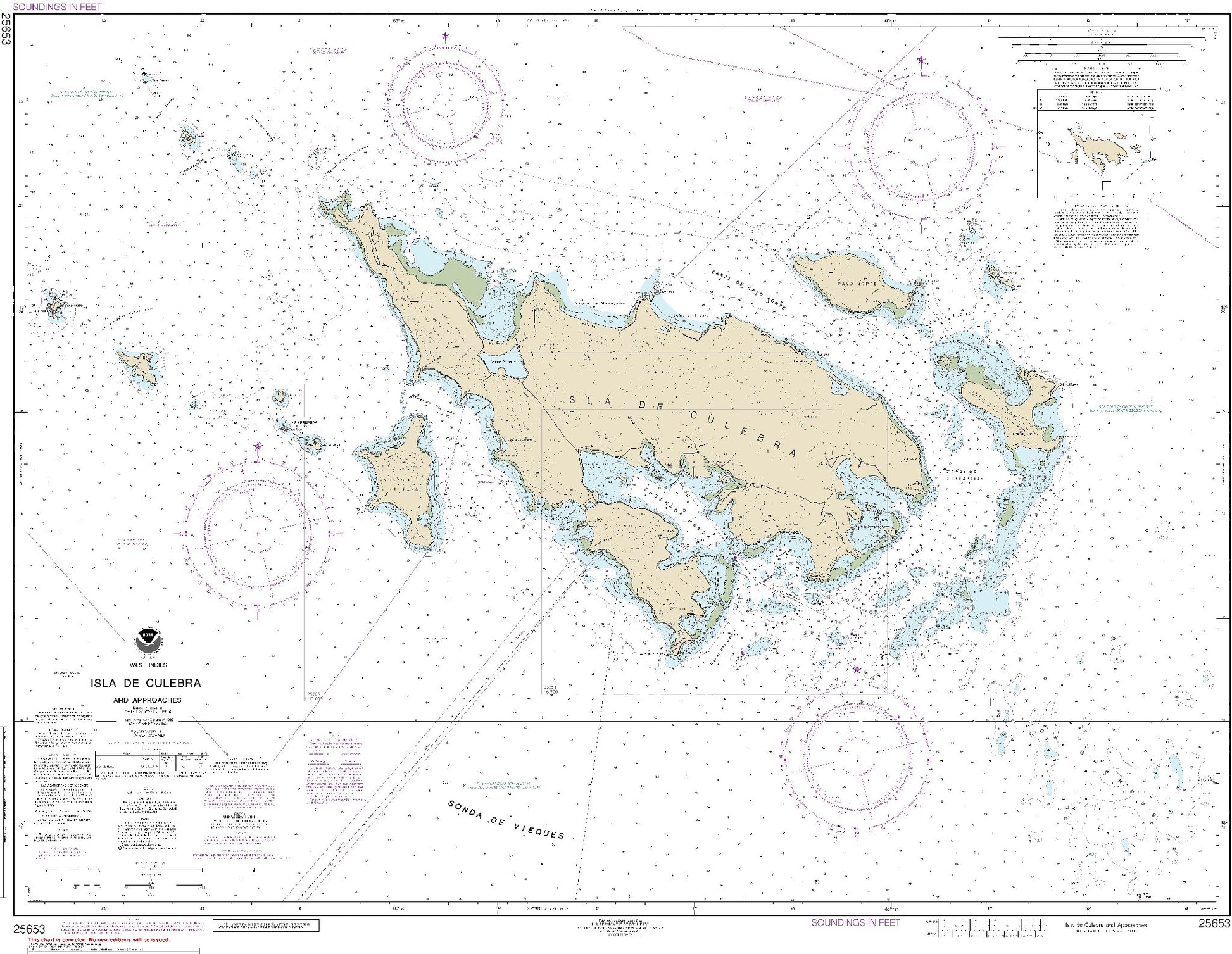Isla De Culebra and Approaches (25653) by NOAA