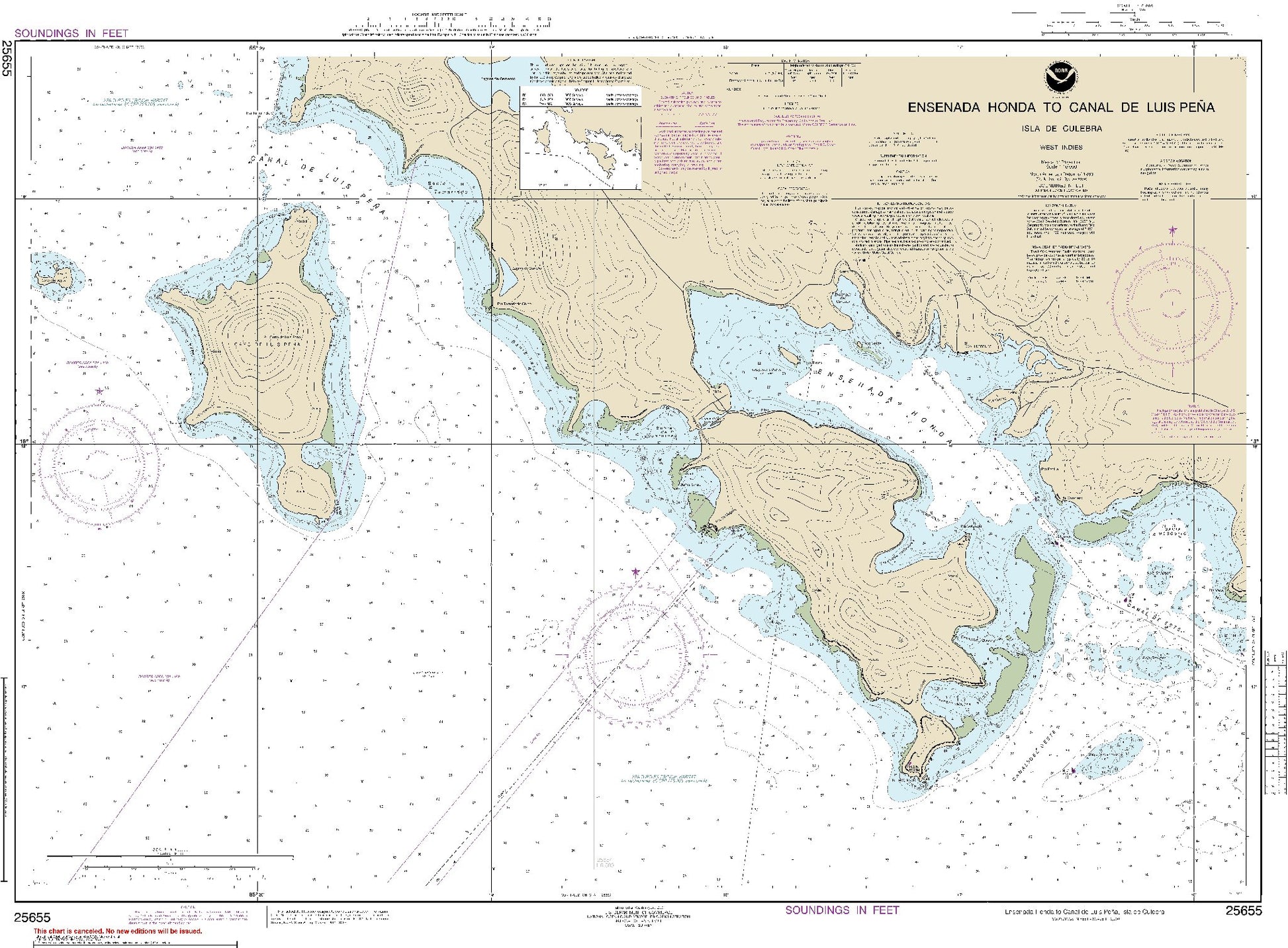 Ensenada Honda to Canal De Luis Pena, Isla De Culebra (25655) by NOAA