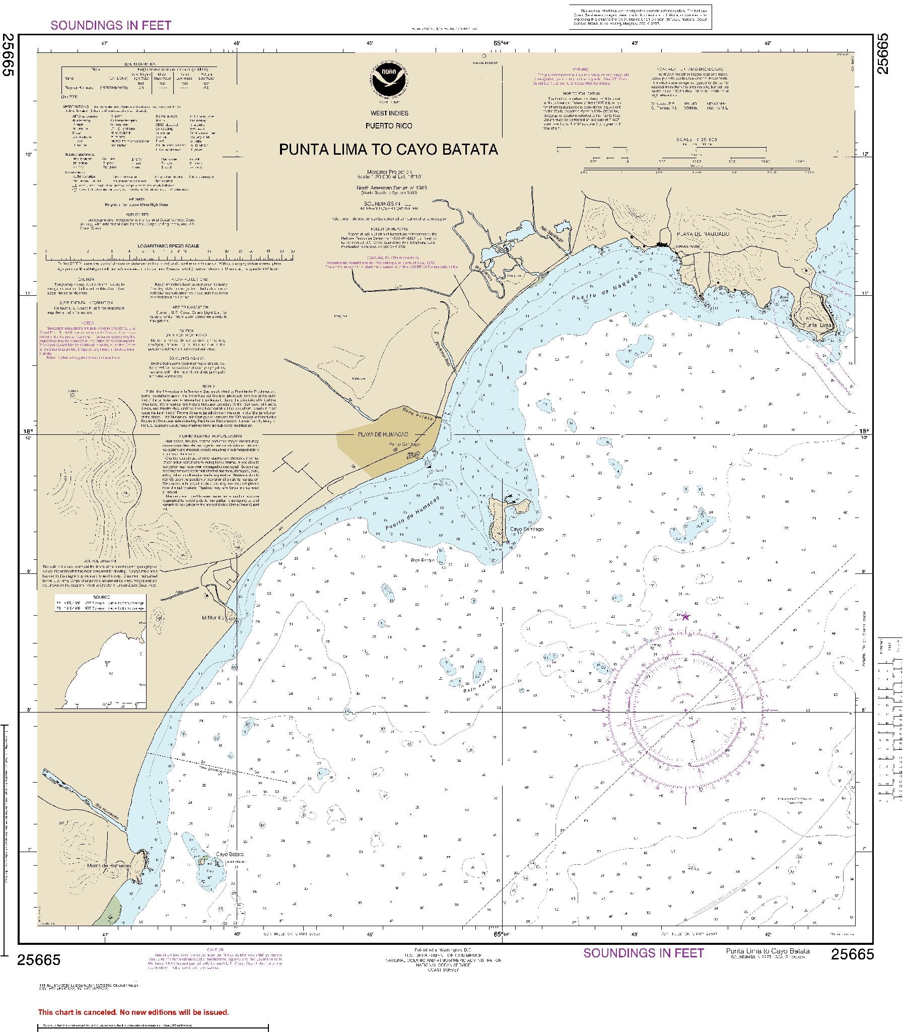 Punta Lima to Cayo Batata (25665) by NOAA