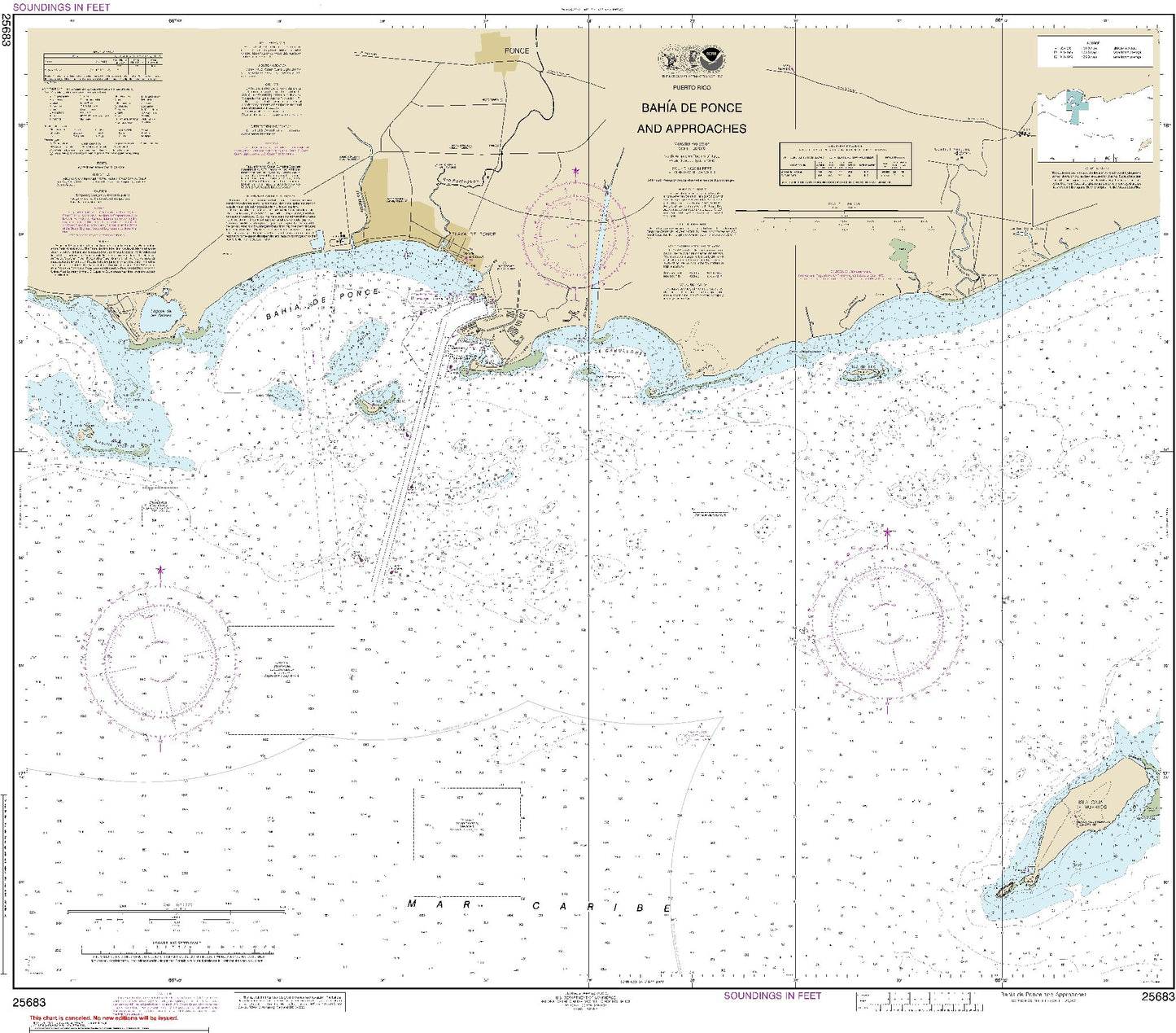 Bahia De Ponce and Approaches (25683) by NOAA