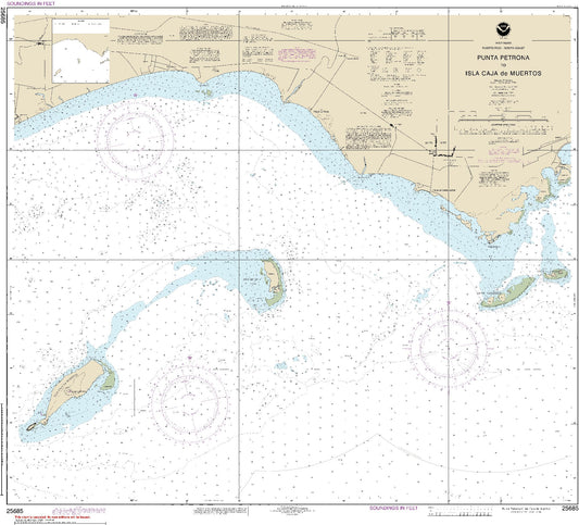 Punta Petrona to Isla Caja De Muertos (25685) by NOAA