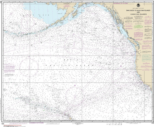 San Diego to Aleutian Islands and Hawai"Ian Islands (530) by NOAA