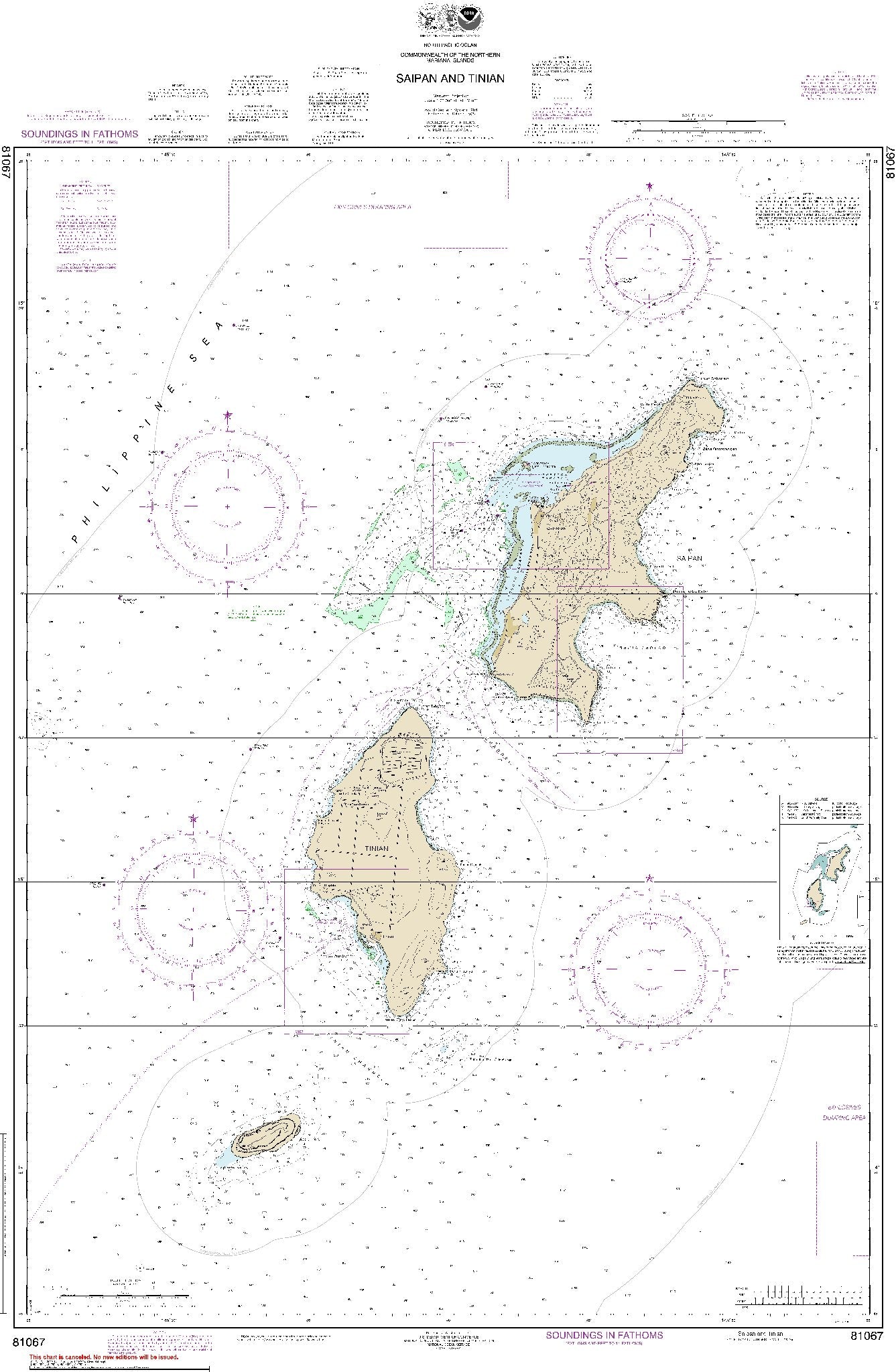 Saipan and Tinian (81067) by NOAA