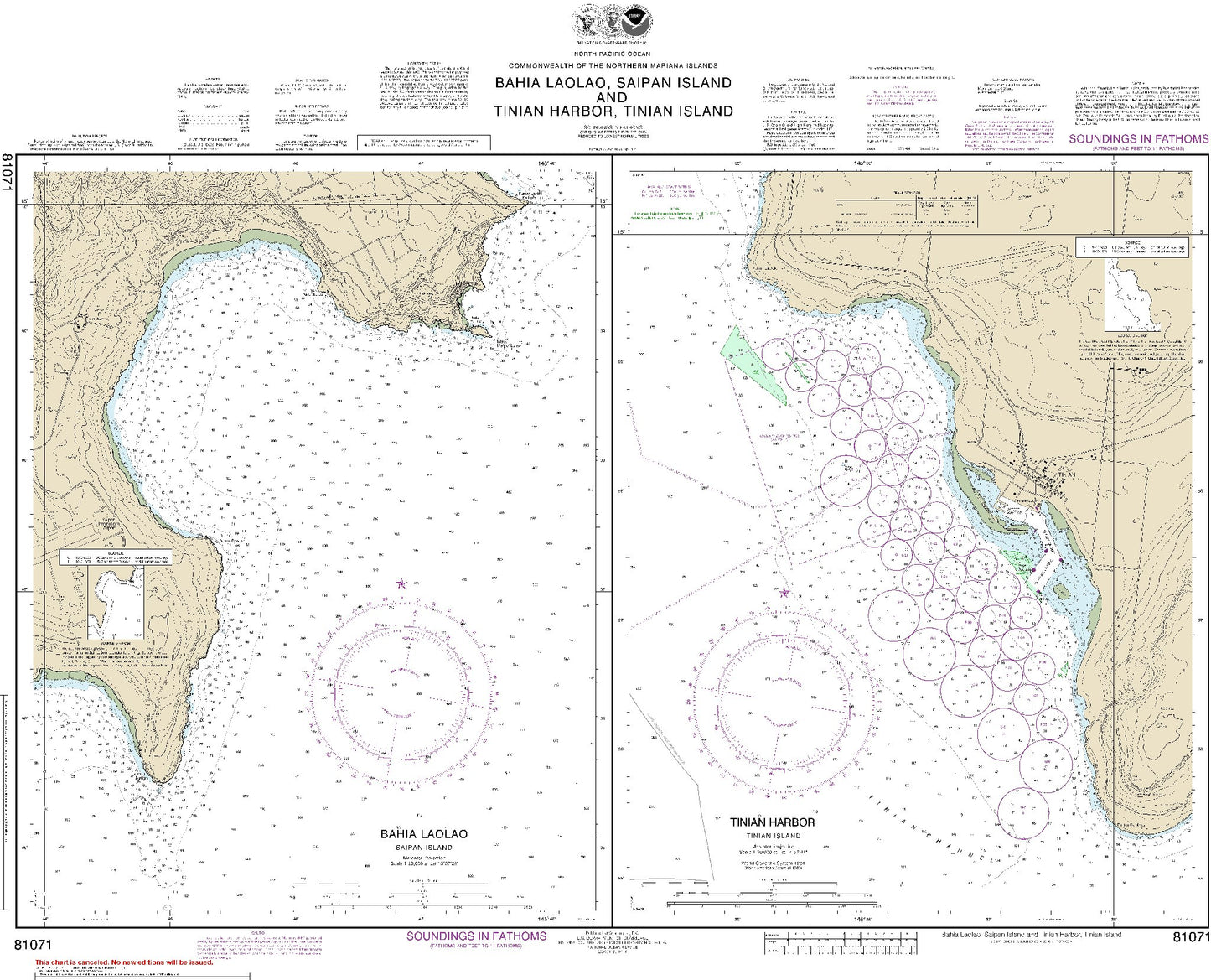 Commowealth of The Northern Mariana Islands; Plan A: Bahia Laolao, Saipan Island (81071) by NOAA