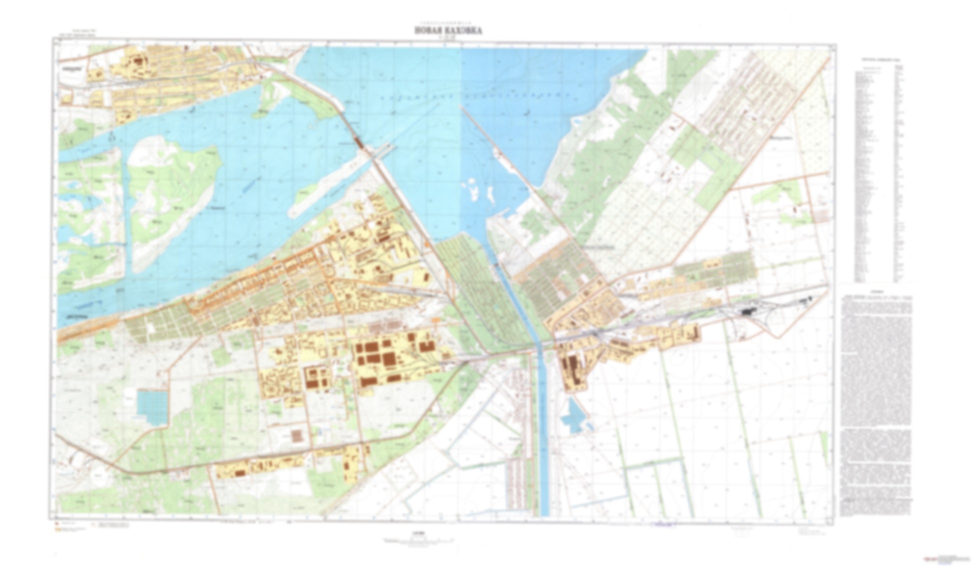 Novaia Kakhovka (Ukraine) - Soviet Military City Plans