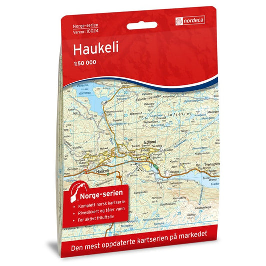 Haukeli 1:50,000 Hiking Map, #10024