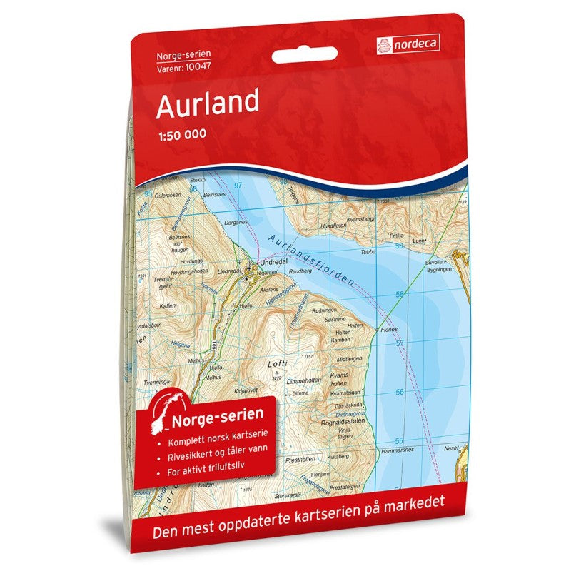 Aurland 1:50,000 Hiking Map, #10047