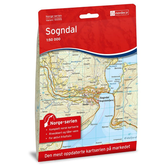 Sogndal 1:50,000 Hiking Map, #10055