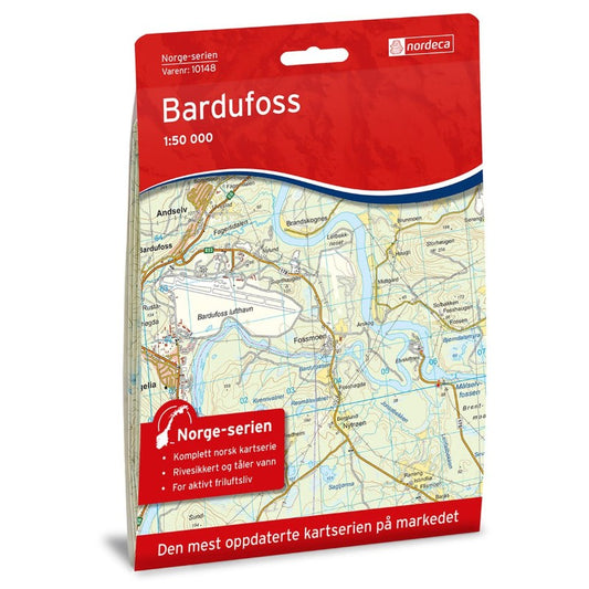 Bardufoss, 1:50,000 Hiking Map, #10148