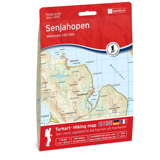 Senjahopen, 1:50,000 Hiking Map, #10151