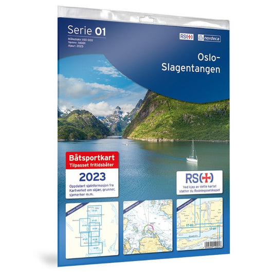 01-Oslo-Slagentangen 7-Sheet Norway Nautical Chart Bundle (Båtsportkart), #14001