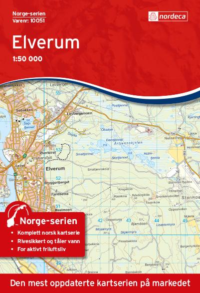 Elverum Hiking Map, #10051