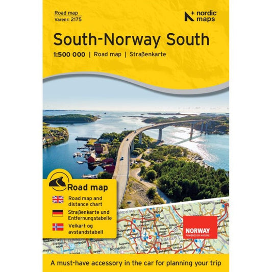 South-Norway South (Veikart Sør-Norge Sør) Road Map