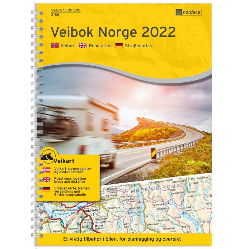 Norway Road Atlas (Viebok Norge) 2022