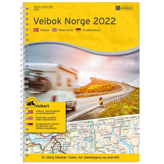 Norway Road Atlas (Viebok Norge) 2022