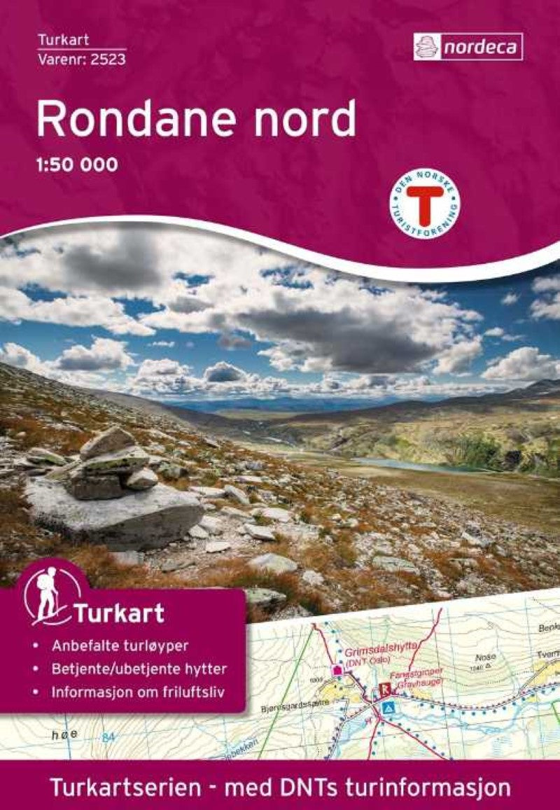 Rondane Nord (North) Treking Map