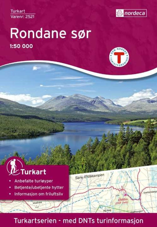 Rondane Sør (South) Treking Map