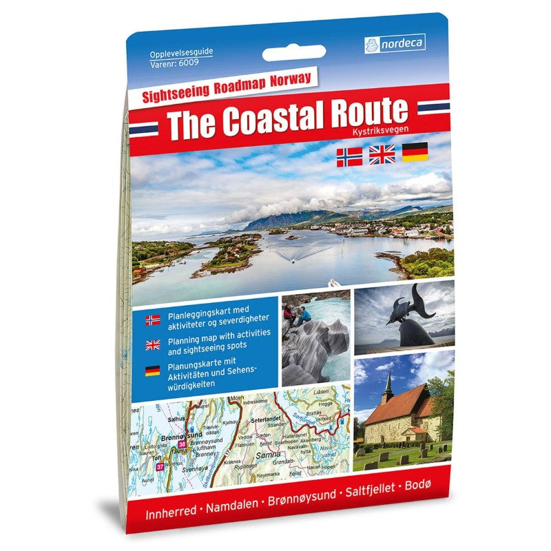 The Coastal Route Sightseeing Road Map 1:250,000