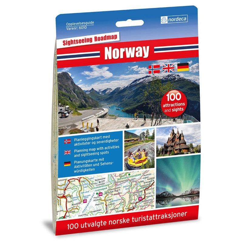 Norway Sightseeing Road Map 1:1,000,000