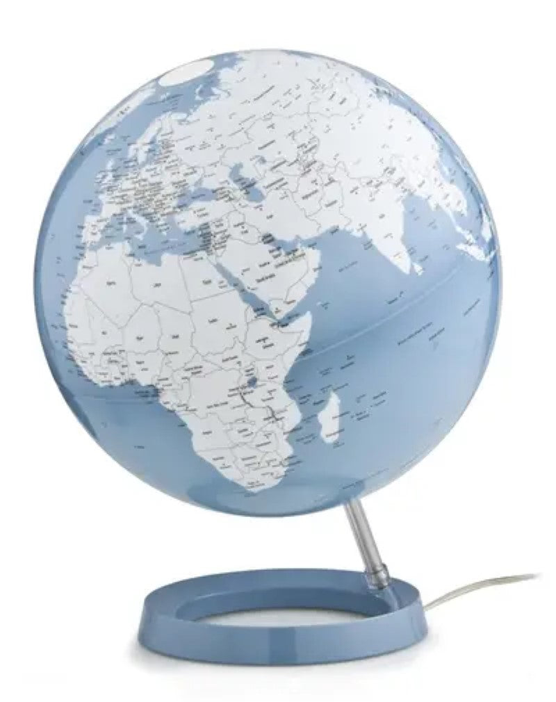 Bright Azure Designer Globe 30cm - Jordglob Bright Azure Ø30cm, blå designglob