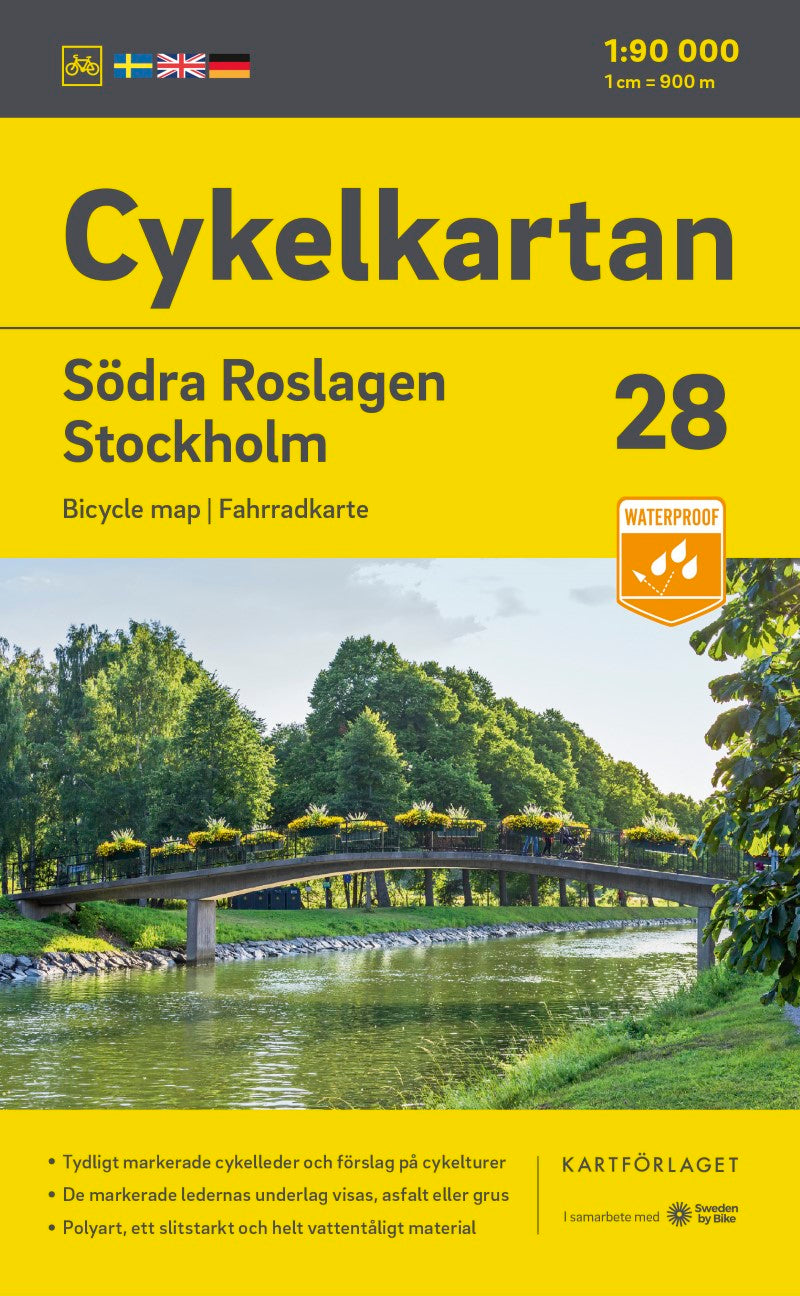 Cykelkartan Blad 28: Södra Roslagen/Stockholm