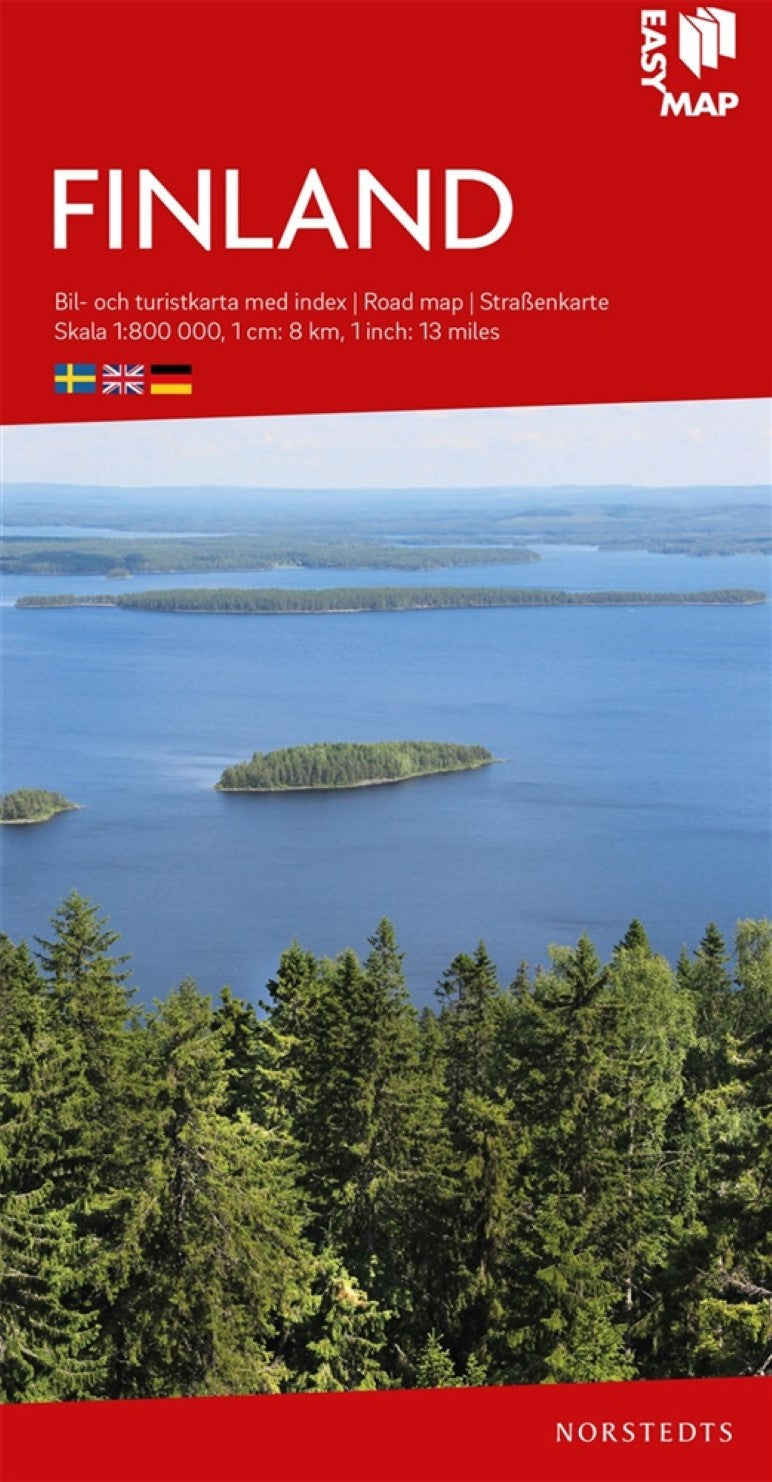Finland EasyMap Road Map
