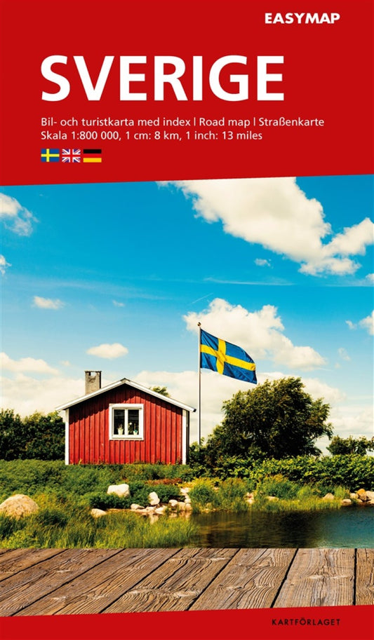 Sweden (Sverige) EasyMap Road Map
