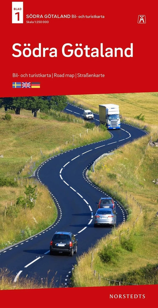 Southern Sweden / Sodra Gotland Travel Map