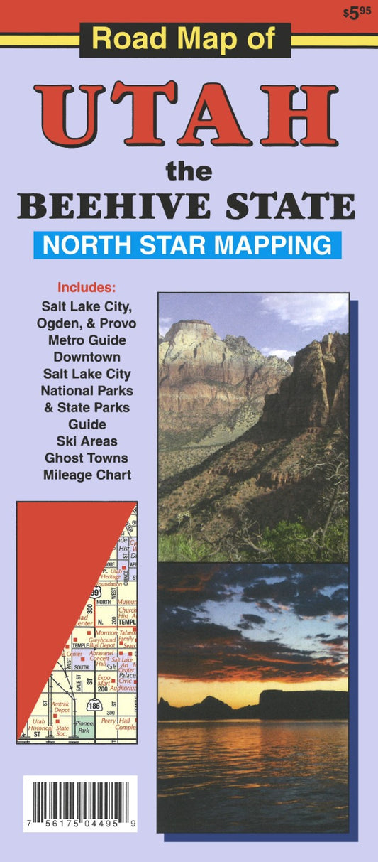 Road map of Utah, The Beehive State
